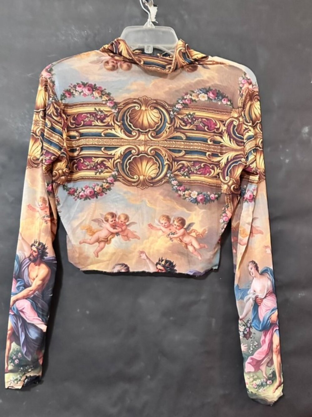 Conceptual Subculture Baroque Mesh See Thru Outfit Mythology Cherub Skirt Top - Picture 10 of 10